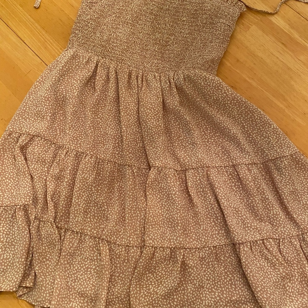 Pink Lily Brown Patterned women’s Dress